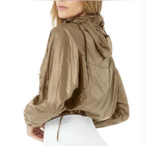 ALO Yoga Jackets & Blazers - Alo Yoga Sprinter Lightweight Windbreaker Full Zip Hooded Jacket